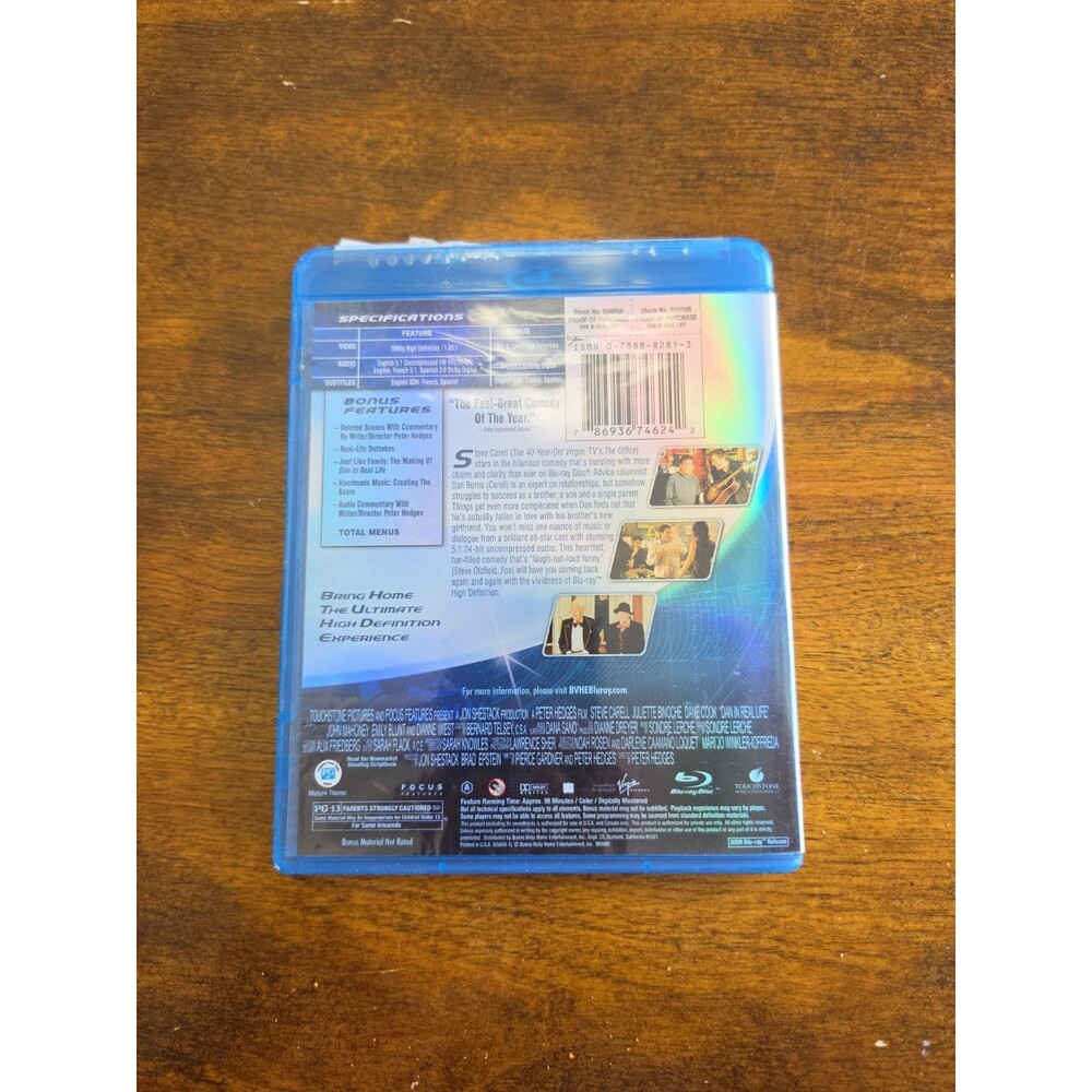 Dan in Real Life Blu-ray 2008 Starring Steve Carrell CIB - Picture 2 of 4
